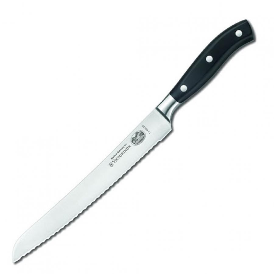 Victorinox Forchettone Grand Maitre In Acciaio Inox – Ideale Per Carne, Impugnatura Ergonomica, Colore Nero